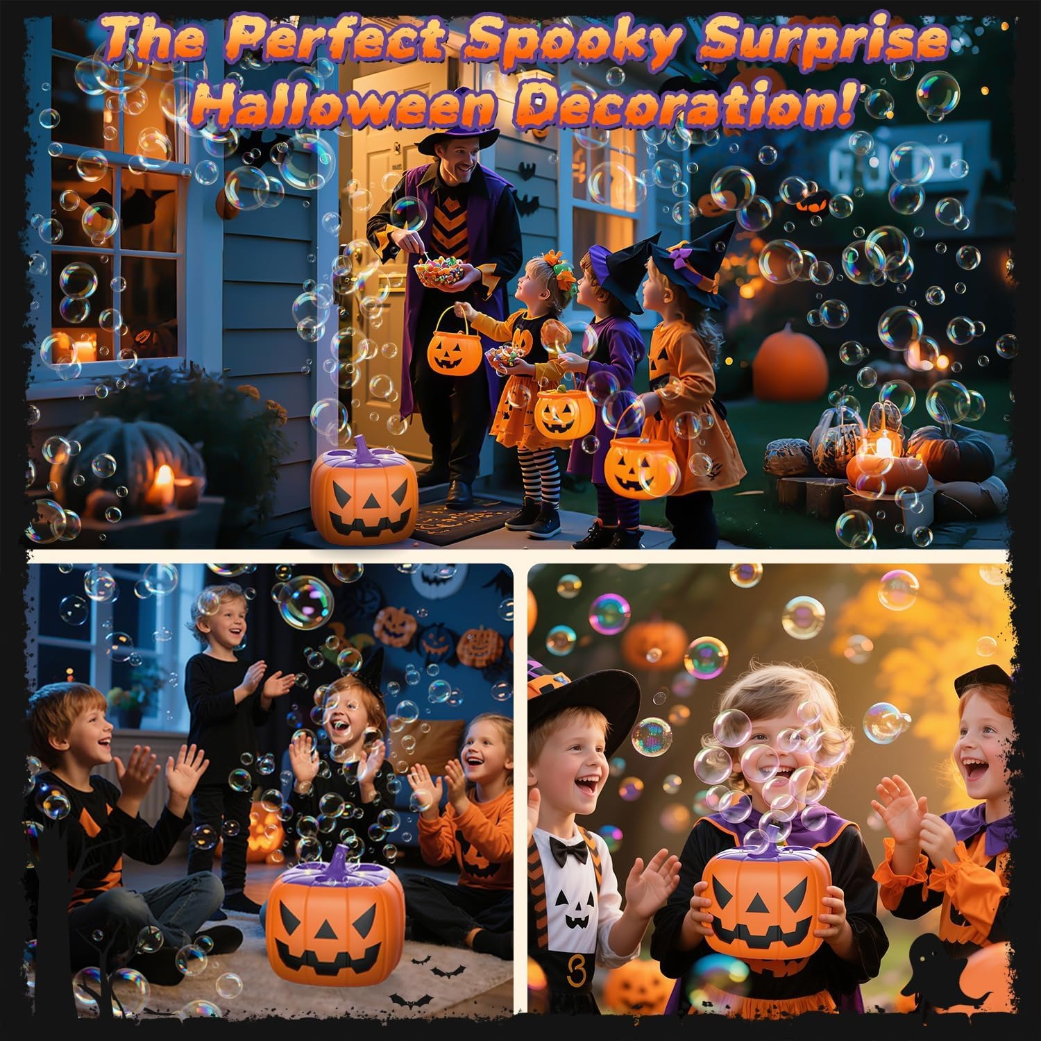 🔥LAST DAY 50% OFF🔥Halloween Party Bubble Machine Decorations Toys with LED⚡BUY 2 FREE SHIPPING