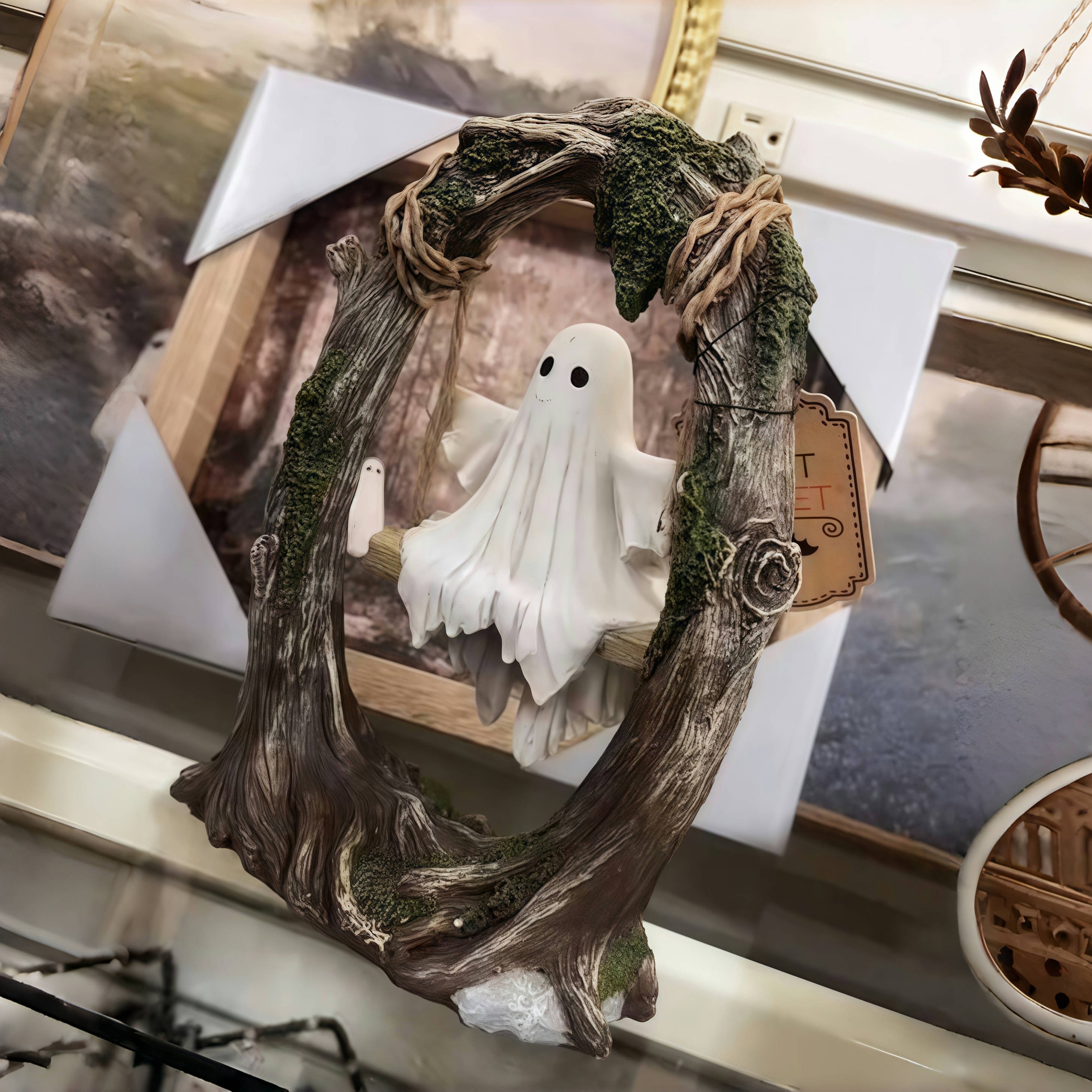 🎁TikTok Last Day Sale - 70% OFF✨Halloween Cute Ghost Tree Swing Decor