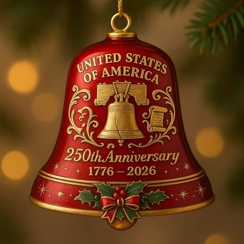 🍂TikTok Fall Sale — Last Day 70% OFF🎉United States 250th Anniversary Bell Ornament🔔
