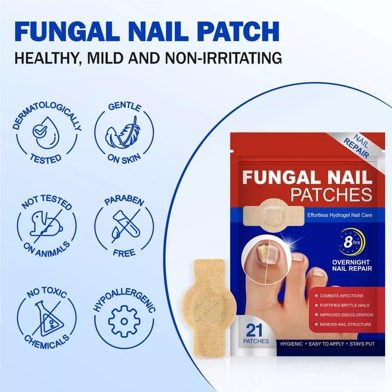 🔥LAST DAY ONLY 50% OFF🔥21 Pcs Fungal Nail Patches⚡BUY 3 GET 1 FREE
