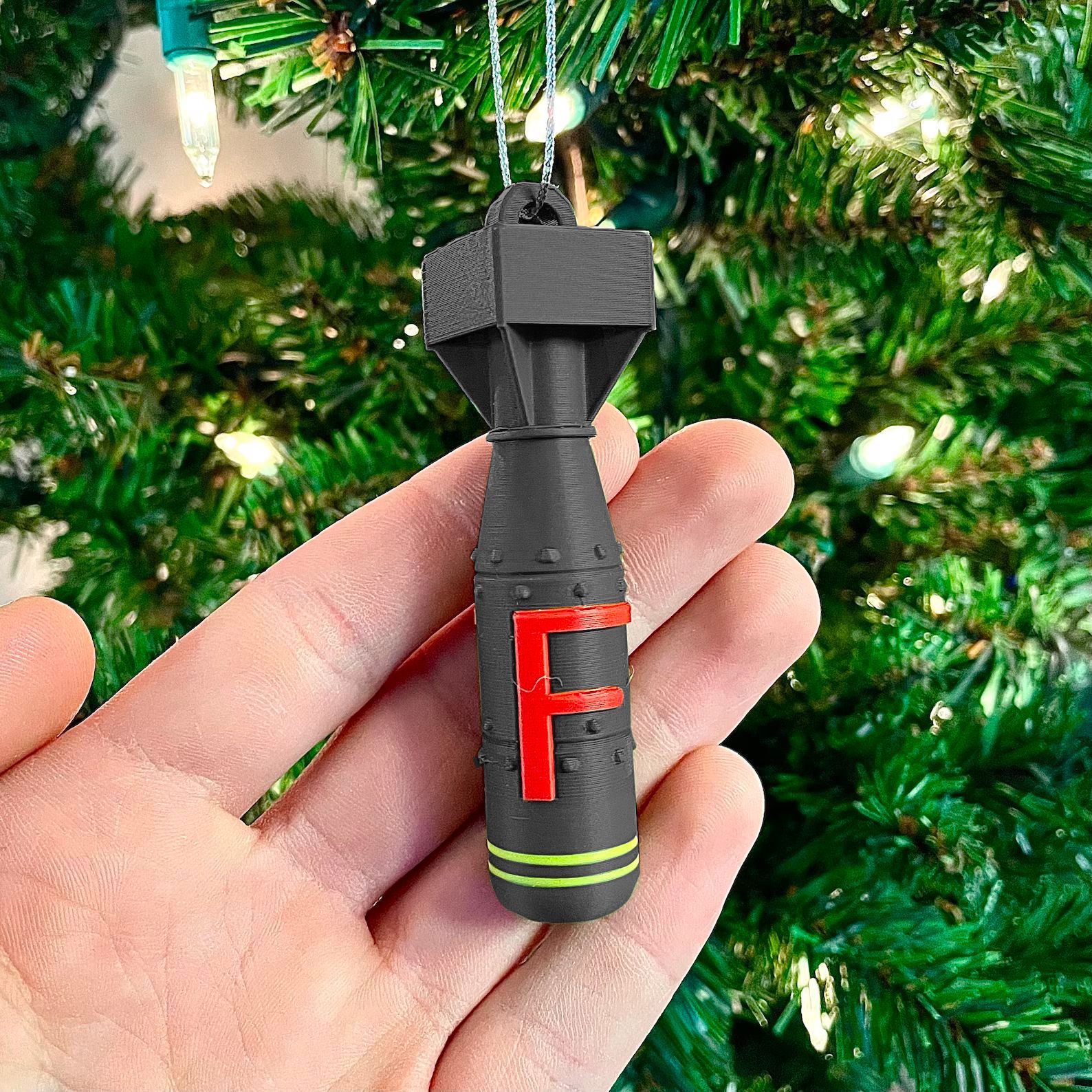 😆F Bomb Christmas Ornament | Funny Christmas Gift