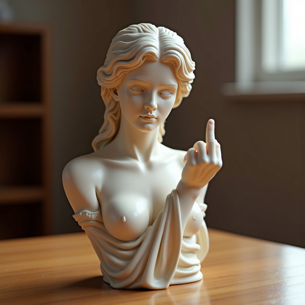 🔥Middle Finger Witch Statue