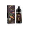 Black Hair Dye Shampoo Instant 3 in 1-100% Black Coverage