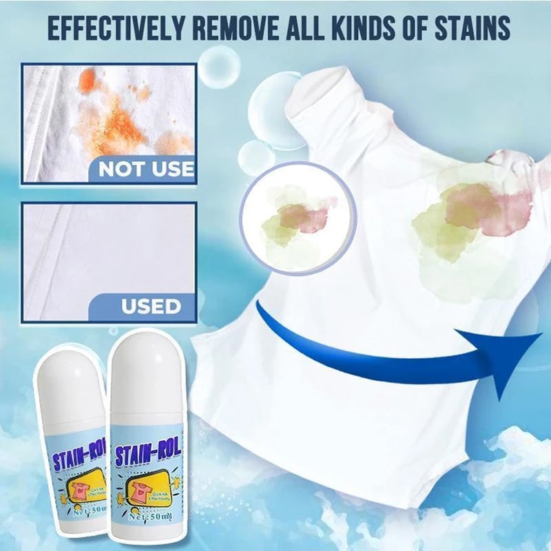 (🔥LAST DAY PROMOTION - SAVE 49% OFF) Magic Stain Remover Rolling Bead-BUY 5 GET 3 FREE