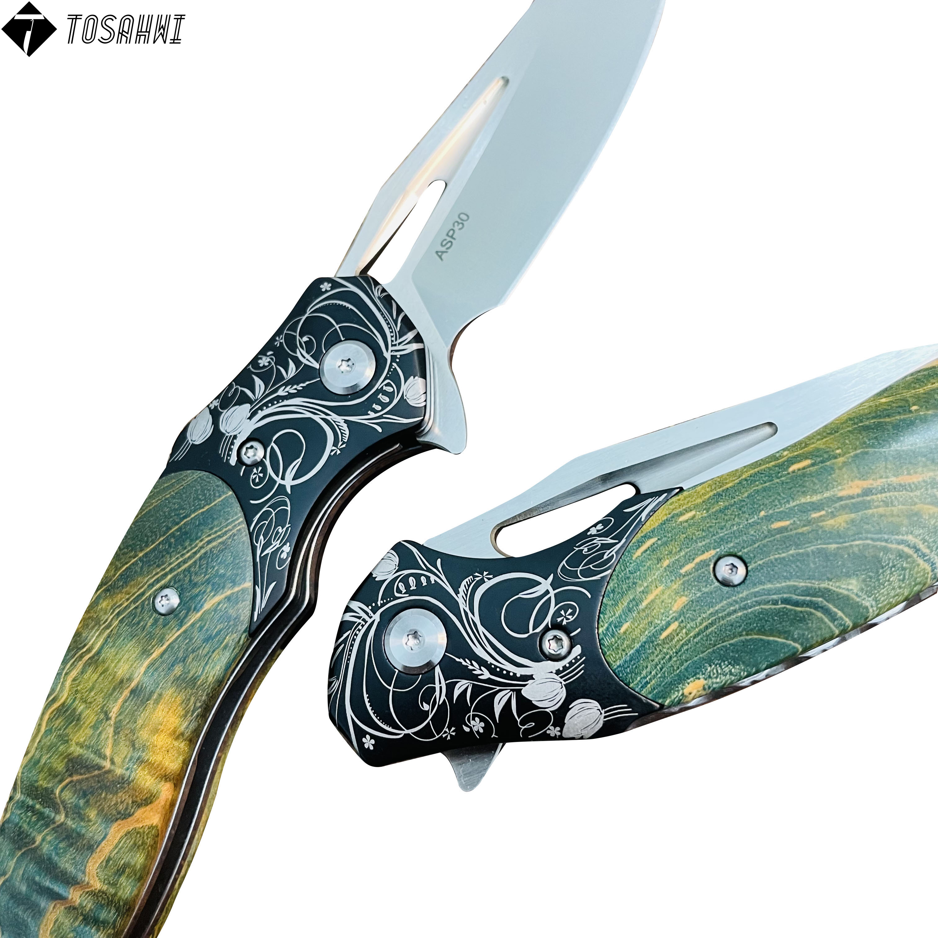 TOSAHWI HANDMADE Outdoor Folding Knife-ZQ0251