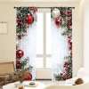 💥LAST DAY SALE 50% OFF💥Christmas Ball Holiday Printed Curtains