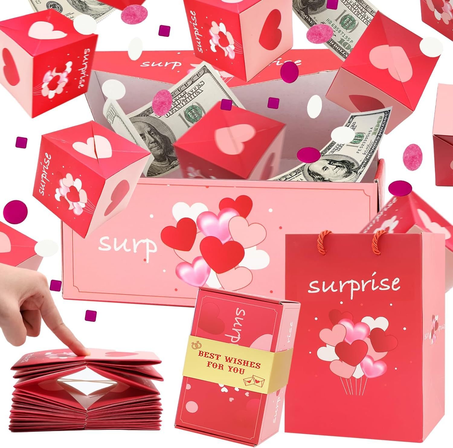 🎁TikTok Last Day Sale - 70% OFF🎉Folding Bouncing Surprise Gift Box
