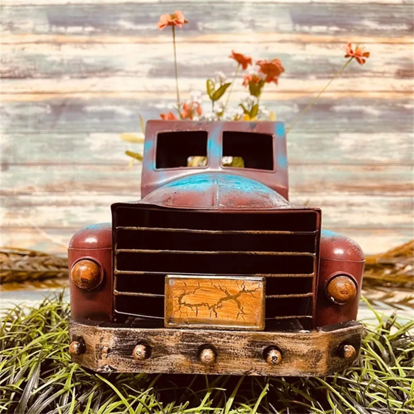 Retro Style Creative Car Flower Pot