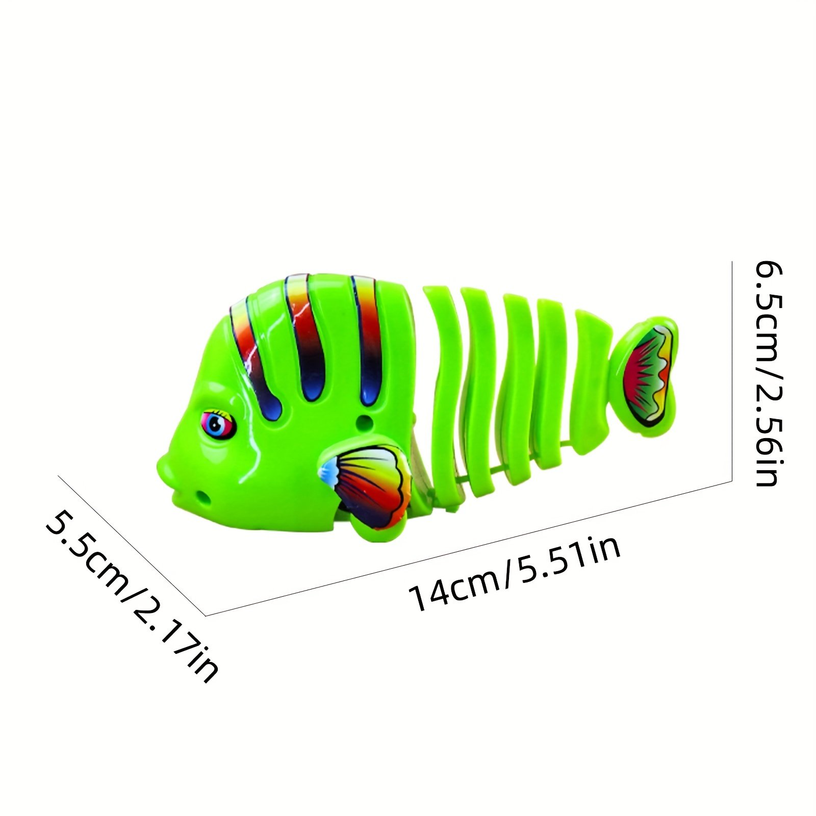 🎁🔥2023 Christmas Hot Sale- 50% OFF🎄🐟Plastic Wind-Up Wiggle Fish Toys