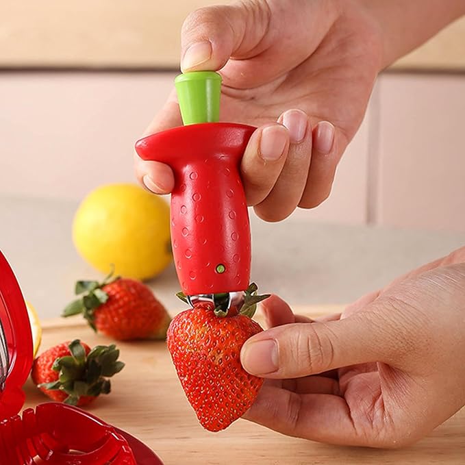 🎁Last Day Sale - 70% OFF🎉🍓Fruit Strawberry Corer Stem Remover🍅