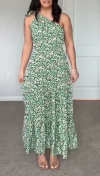 Women's One Shoulder Printed Casual Dress