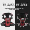 BARKBAY No Pull Dog Harness Front Clip Heavy Duty Reflective Easy Control Handle for Large Dog Walking(Black,L)