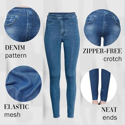 🎄Early Christmas Sale 49% - Fleece jeans-Leggings