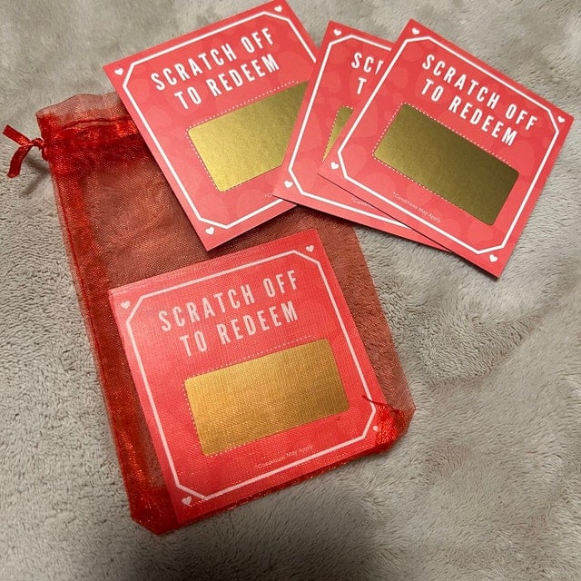 🎫DIY Scratch-Off Love Voucher Cards