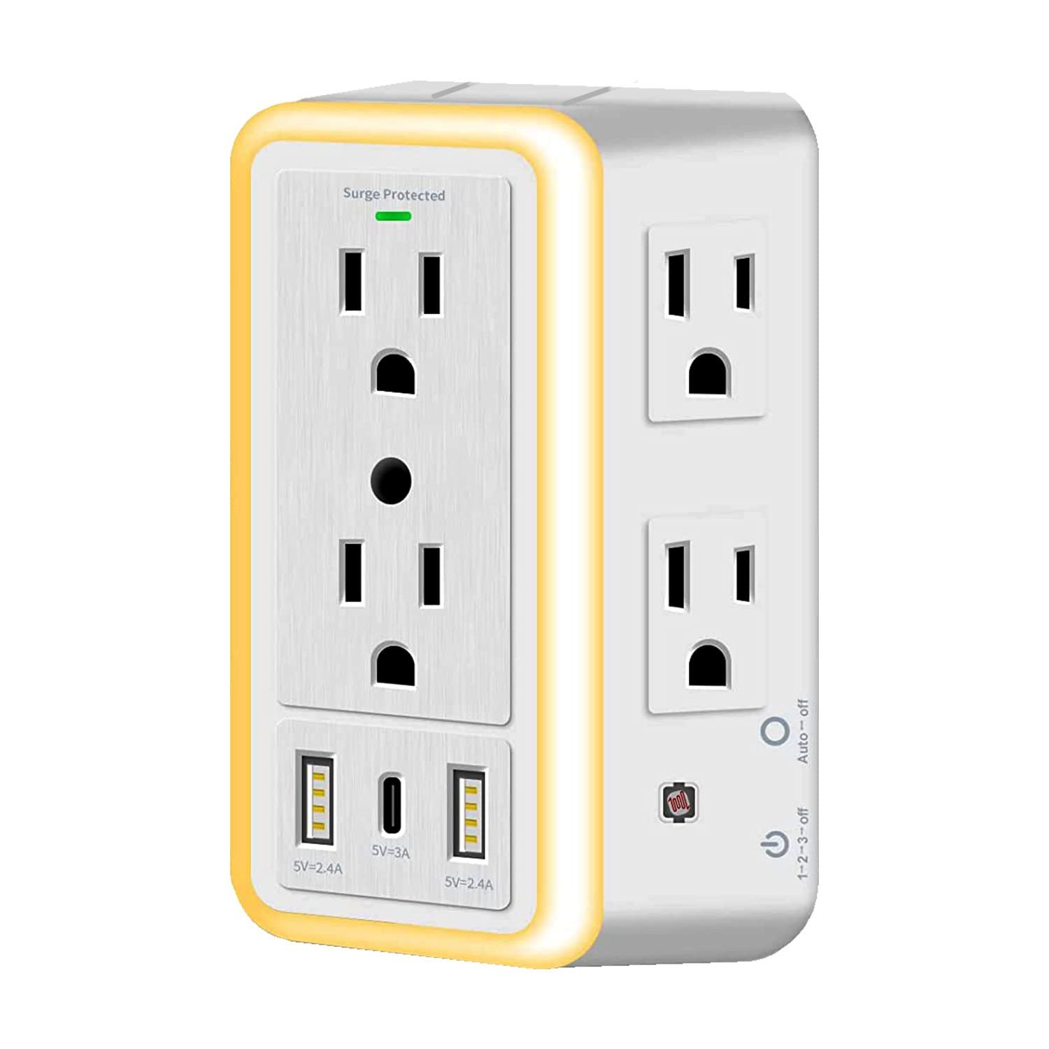 TikTok Last Day Promotion -60% OFF🎉Multi Plug Outlet Surge Protector