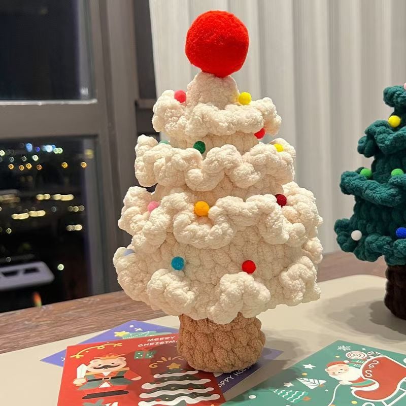 🎄TikTok Christmas Sale -70% OFF✨Handmade Crochet Christmas Tree – DIY Kit & Finished Piece