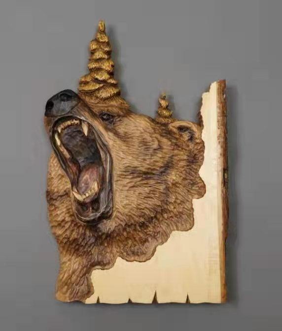 🐾 Unique Animal Carving Wall Decoration! Available From Stock And Will Be Shipped Soon! 🔥 Shop Quickly!