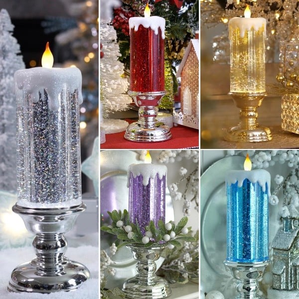 (🔥Christmas Promotion - 49% OFF🔥) LED Christmas Candles  With Pedestal, Buy 2 Get Free Shipping