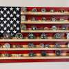 🔥Rustic American Flag Challenge Coin Display Shelf, Wooden Flag- Buy 2 Get Extra 10% Off