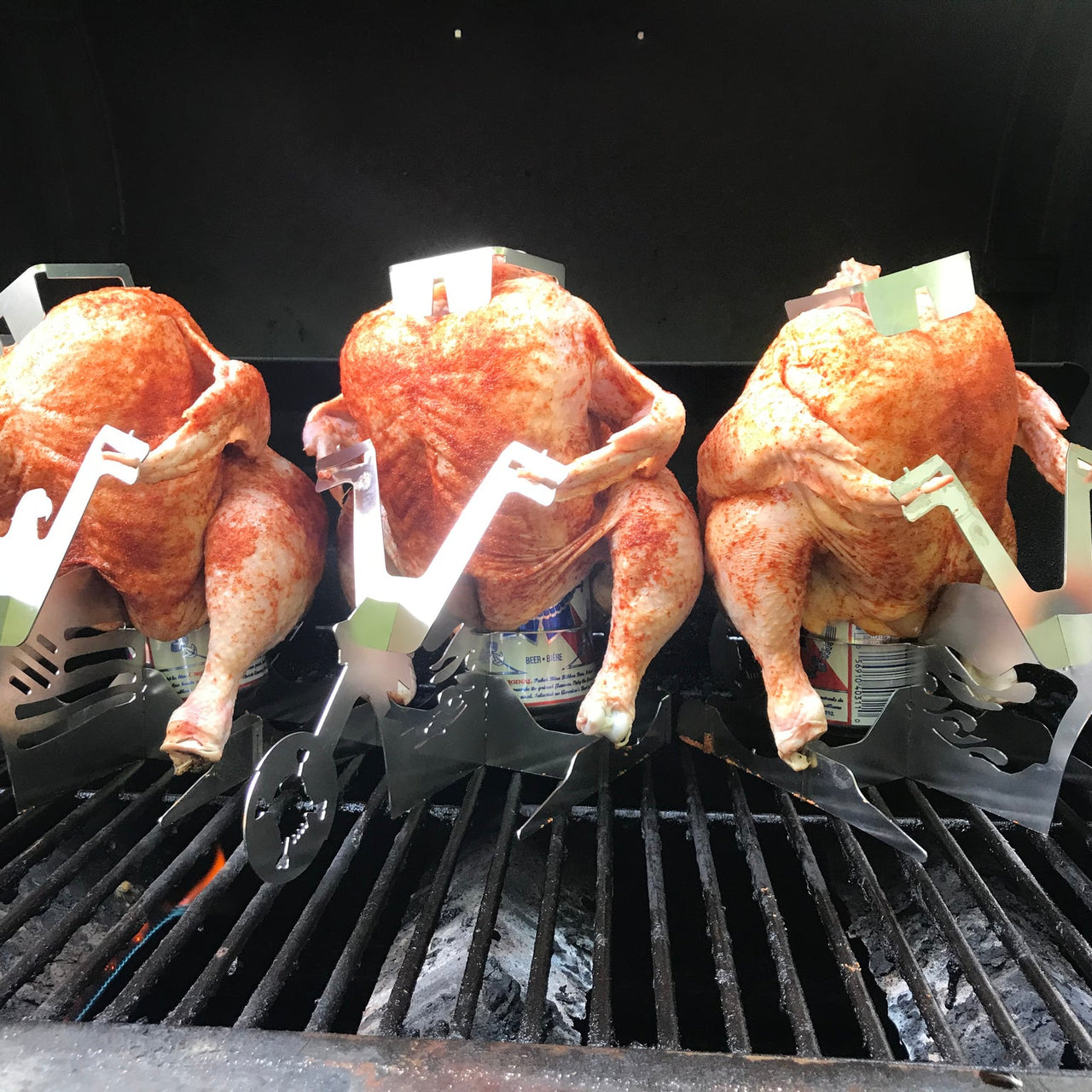 Portable Chicken Stand Beer - American Motorcycle BBQ🐔