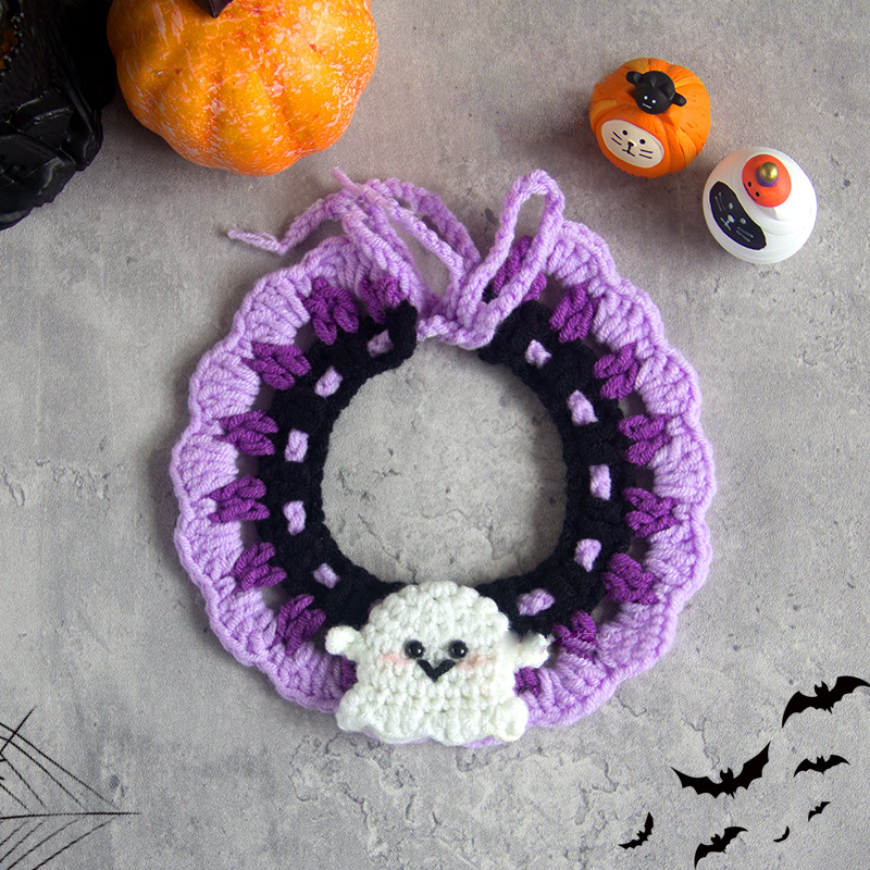 Whimsical Pumpkin & Purple Elegance Halloween Pet Hat