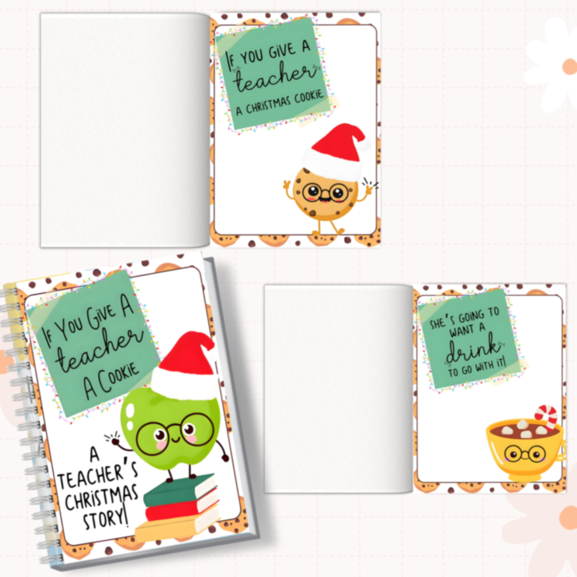 🎄Printed Christmas card book-📚PRINTABLE PDF📄