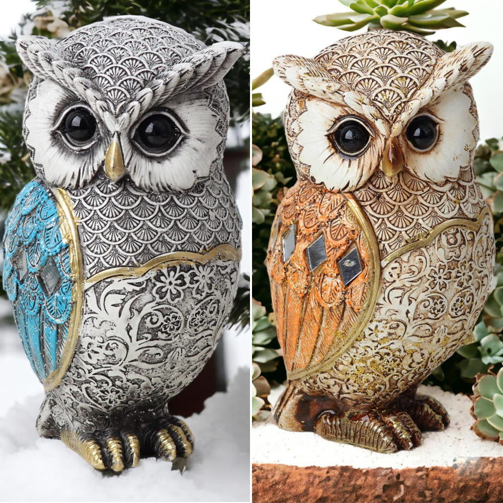 🦉Lucky Embroidered Owl Figurine Statue