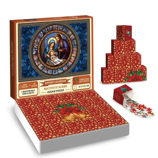 (🌲EARLY CHRISTMAS SALE - 50% OFF) Advent Calendar 2023 Christmas Jigsaw Puzzles