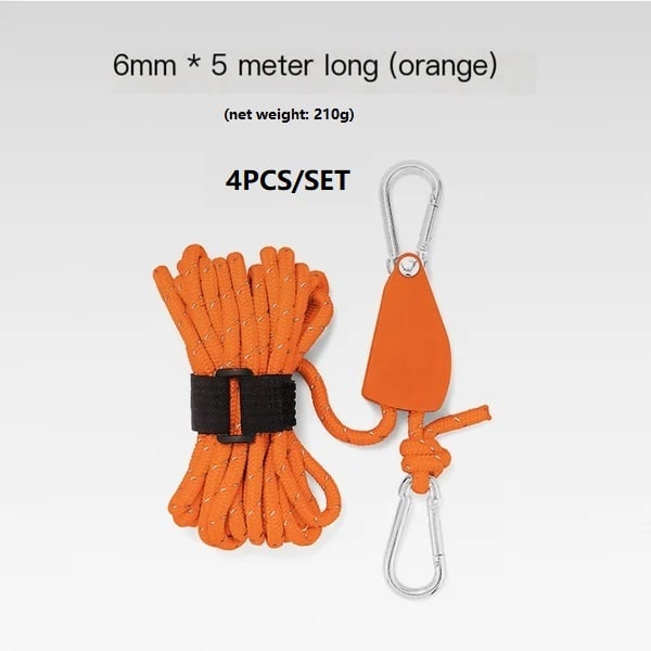 🔥Last Day Promotion - 60% OFF🎁Fast Release Pulley Camping Rope