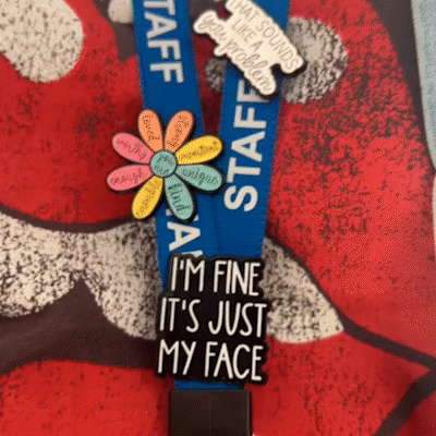 🎁TikTok Last Day Sale - 70% OFF🔥Colorful Flower Badge with Positive Quote