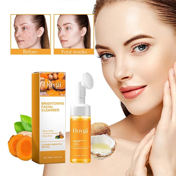 🔥Last Day Promotion 48% OFF-🎁-Turmeric Facial Cleanser for Acne Scars & Marks - Deep Cleansing & Brightening