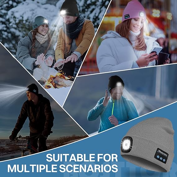 (🎄Christmas Hot Sale - 49% OFF)  2024 LED Bluetooth Beanie