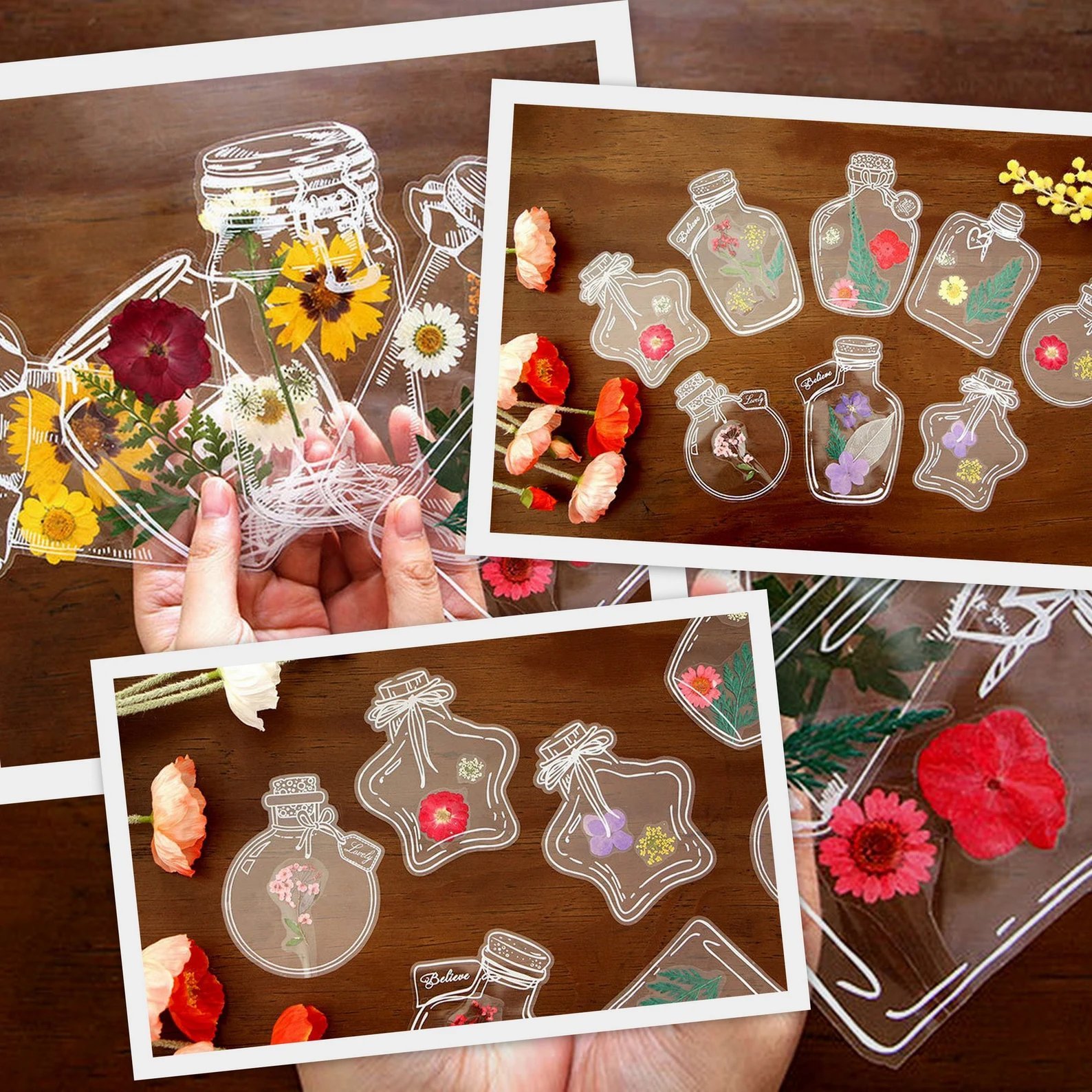 🔥Last Day Promotion 50% OFF🔥Transparent Dried Flower Bookmarks-DIY Gifts Bookmarks