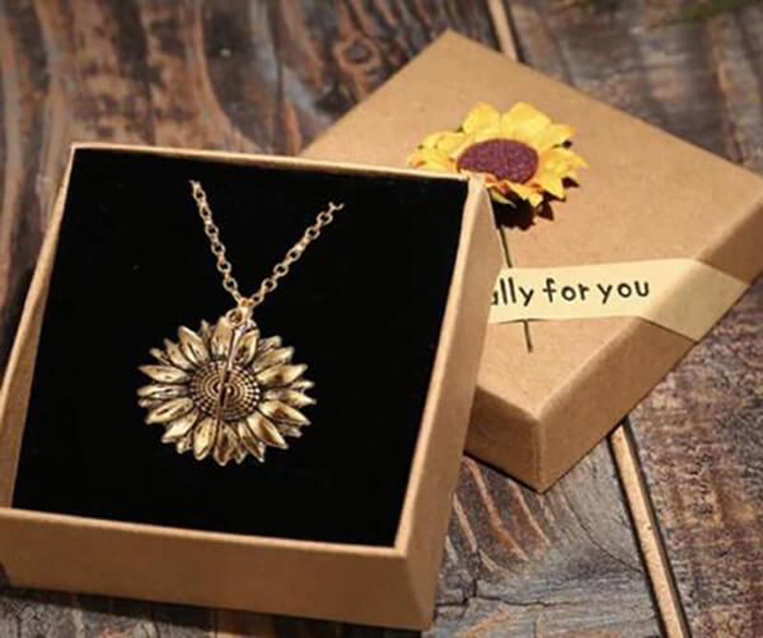 (Valentine's Day Sale- 50% OFF) You Are My Sunshine Sunflower Necklace- Buy 1 Get 1 Free