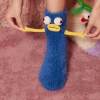 👾Entfessle die Niedlichkeit❄️Warme & kuschelige flauschige Cartoon-Monster-Socken!🧦