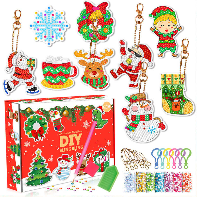 (🎄Early Christmas Sale-49% OFF) Christmas Diamond Painting Sticker Kit