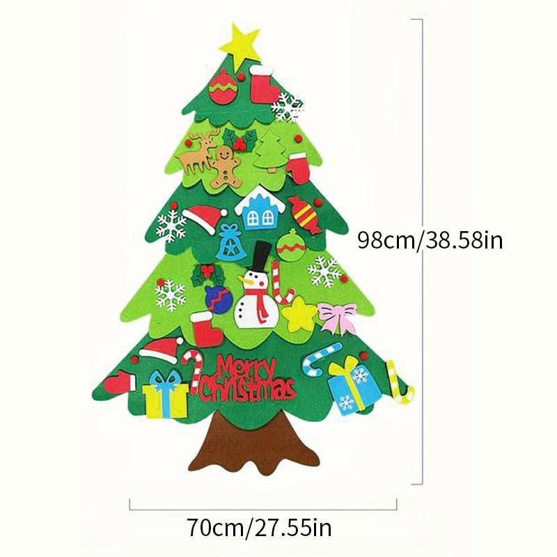 🎄Early Christmas 49% Rabatt🎄 Weihnachtsbaum aus Filz mit abnehmbarem Ornament