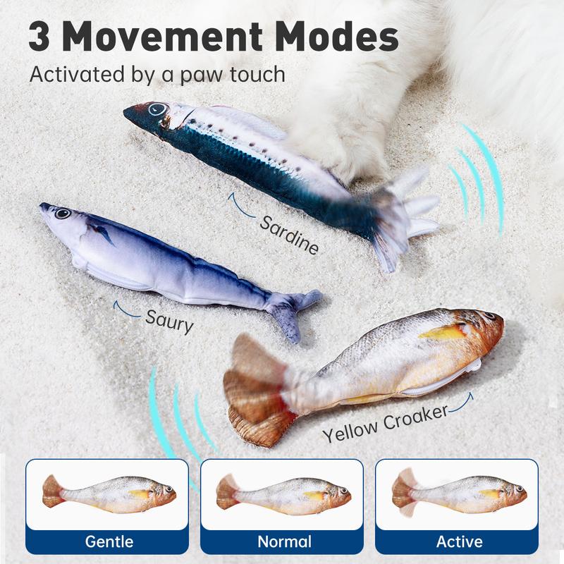 🎁TikTok Last Day Sale - 70% OFF🎉Realistic Flopping Fish Cat Toys