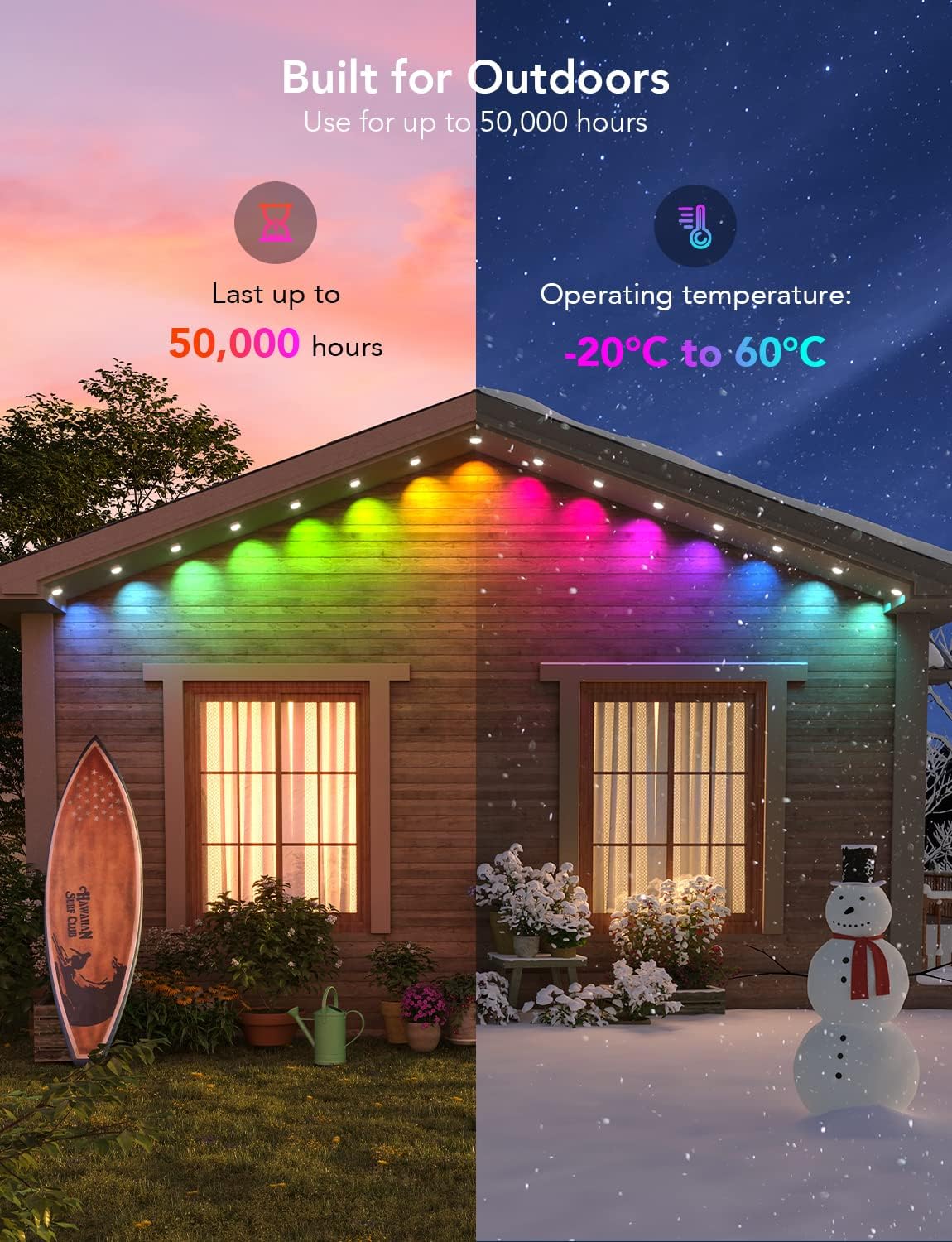 🎄CHRISTMAS BIG SALE 70% OFF - 2023 New Smart Permanent Outdoor House Lights