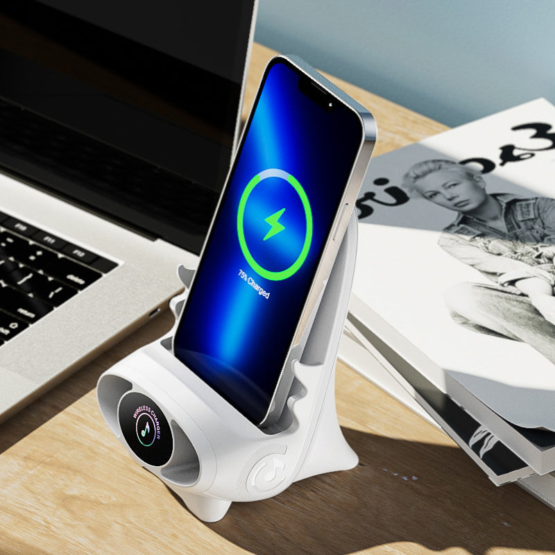 (🎄EARLY CHRISTMAS SALE - 50% OFF) 🎁Mini Chair Wireless Fast Charger Multifunctional Phone Holder