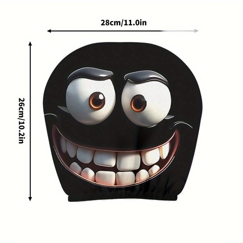 ⏰LAST DAY SALE 50% OFF💥Funny Cartoon Car Headrest Covers – 2PCS Universal Fit 🚗