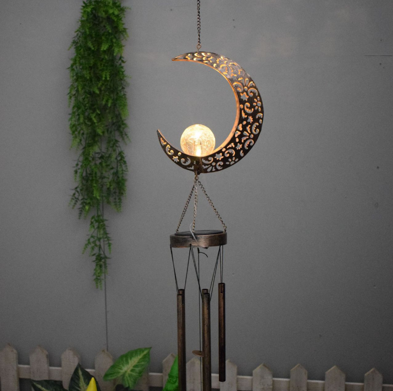 🎐Solar moon wind chime waterproof garden decoration Decorative garden light(Buy 2 Get Extra 6% Off && Free Shipping🎁)