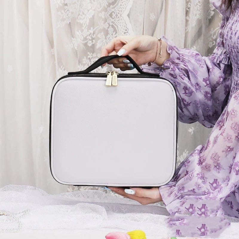 (🔥Last Day Promotion 50% OFF) Makeup bag with LED Mirror - Buy 2 Get Extra 10% OFF & Free Shipping