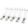 (⏰Early Christmas Sale- 48% OFF) Stainless Steel Metal Long Tail Clip With Hooks (10pcs), BUY 5 GET５FREE & FREE SHIPPING