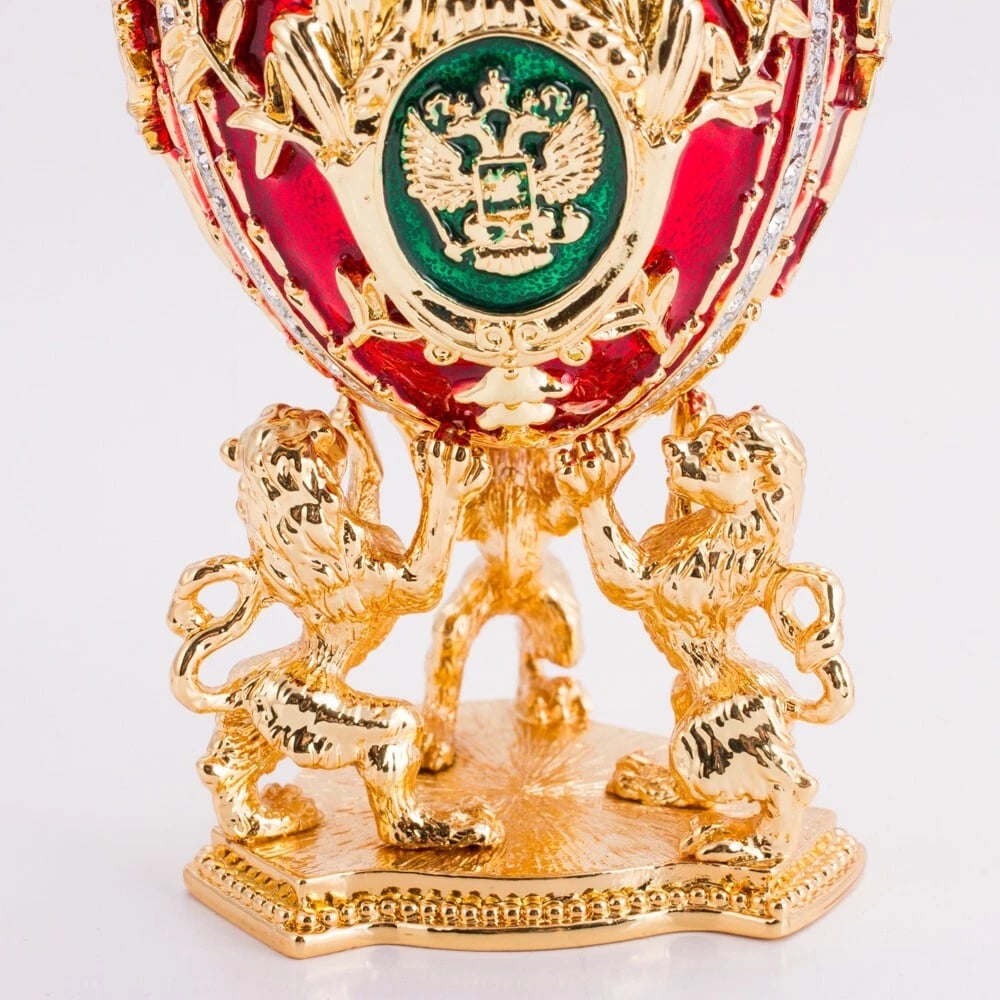 🎁TikTok Last Day Sale - 70% OFF🔥Red Lions Faberge Egg Music Box