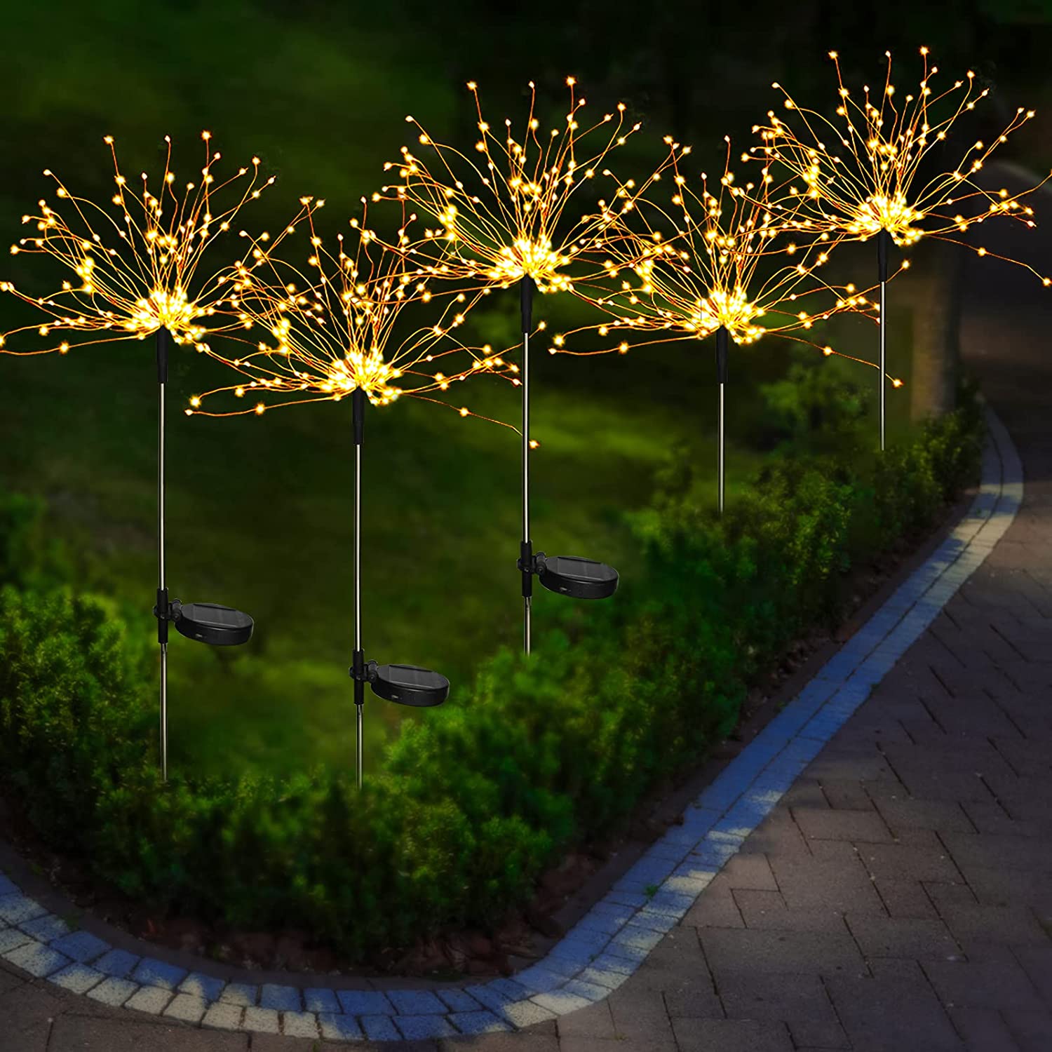 Waterproof  Solar Garden Fireworks lights, BUY 2 FREE SHIPPING