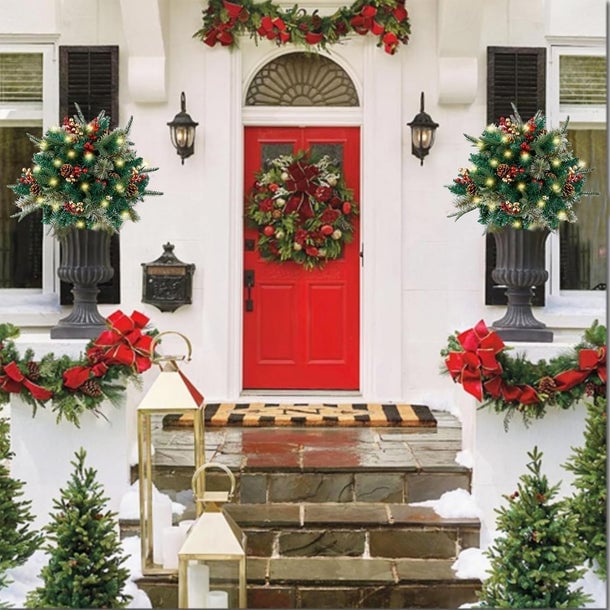 🎅HOT SALE 49% OFF🎄🔥Pre-lit Artificial Christmas Tree Urn Filler💐
