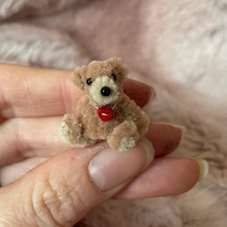 (🎄EARLY CHRISTMAS SALE - 50% OFF) 🎁Tiny Handmade Teddy Bear🧸