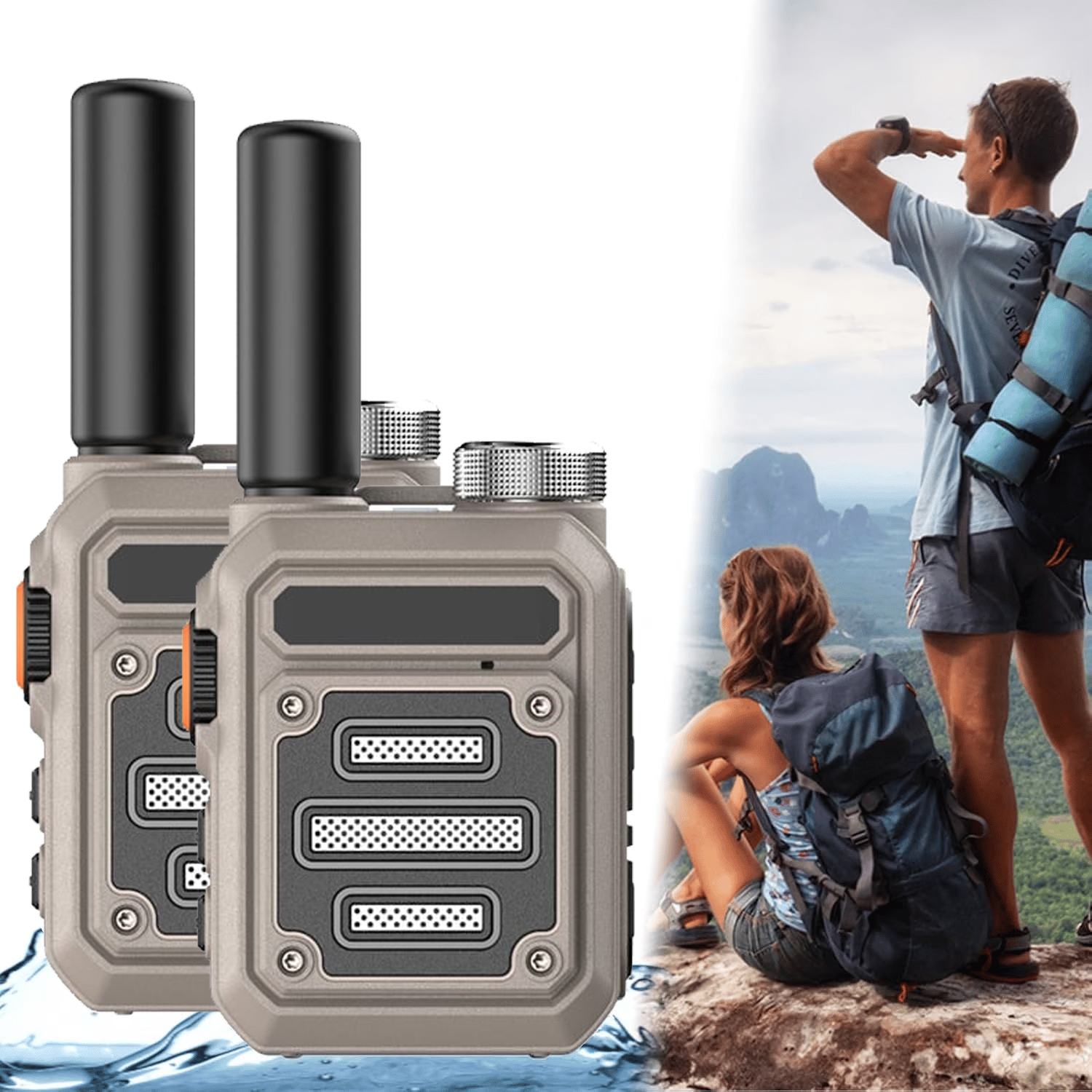 🔥(Limited Time Promotion - 49% OFF) Waterproof & Shock Resistant Walkie-Talkies