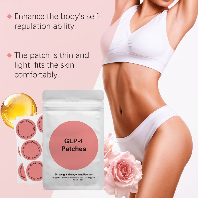 GLP-1 Patches with L Glutamine, Berberine, Chromium, Pomegranate and Cinnamon - 30 Count